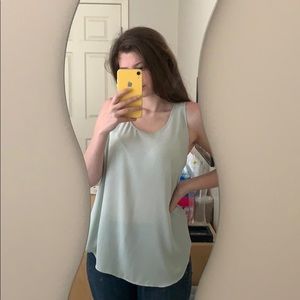 Light green beautiful sheer top